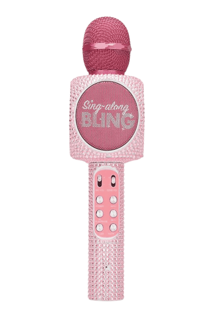 Micro karaoké portable bluetooth rose LED
