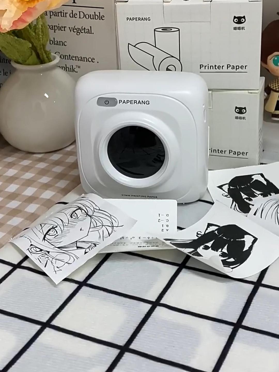Rendu vintage noir et blanc imprimante thermique